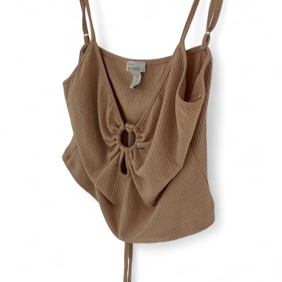 Women's Tan and Brown Blouse - Picture 5 of 5